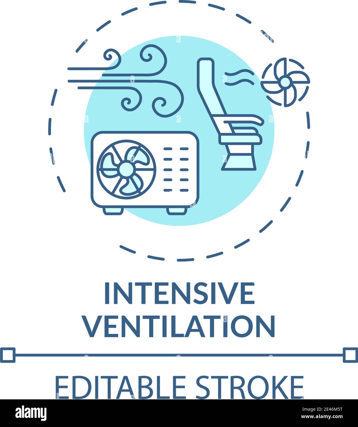 Intensive ventilation concept icon Stock Vector Image & Art - Alamy