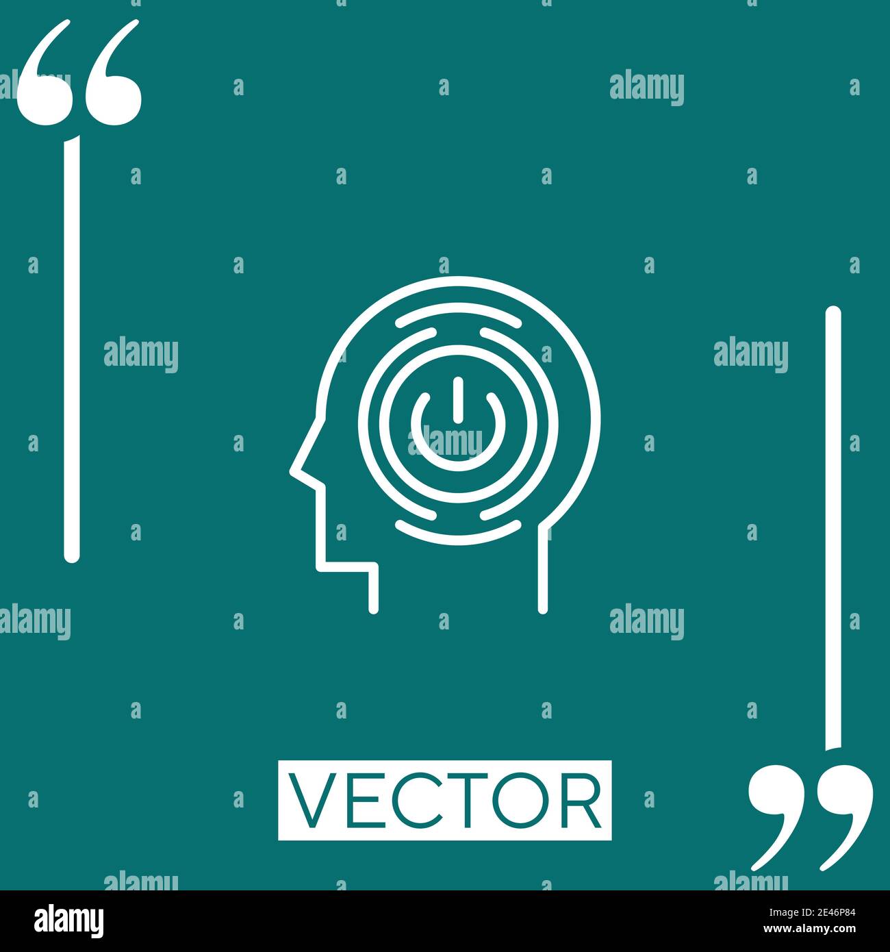 power vector icon Linear icon. Editable stroked line Stock Vector