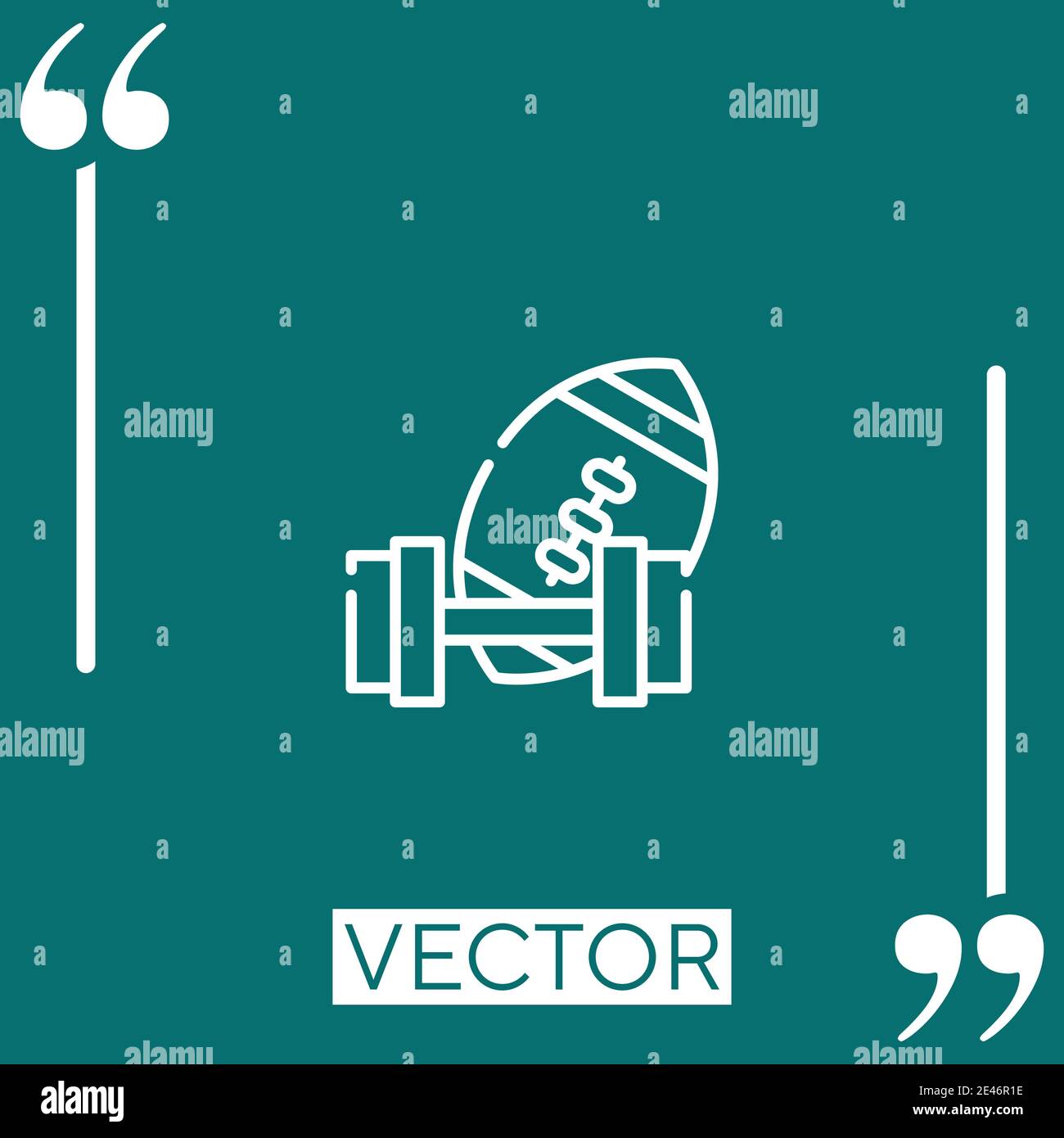 sports vector icon Linear icon. Editable stroke line Stock Vector