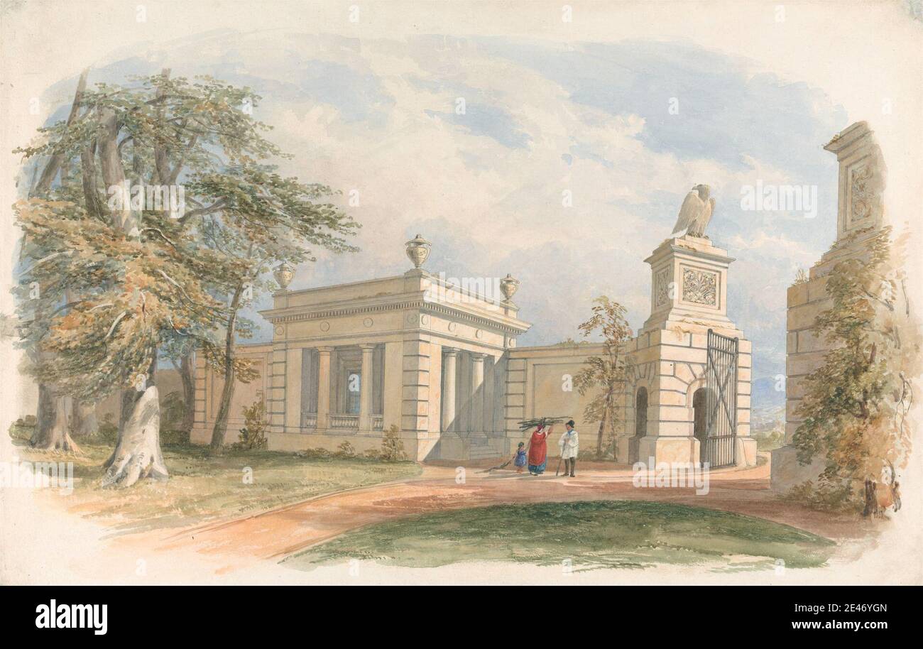 Edward Blore, 1789–1879, British, Design for a Park Gateway, undated ...