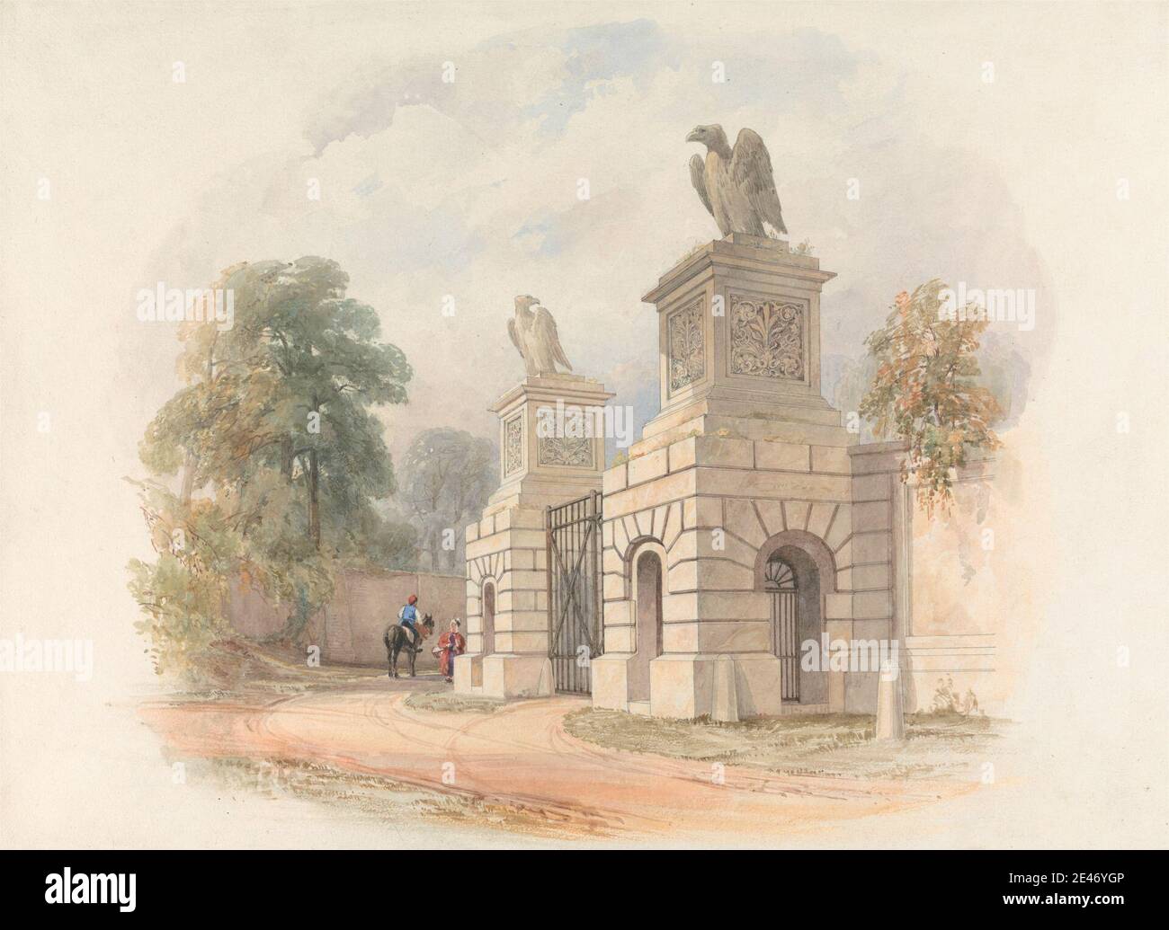 Edward Blore, 1789–1879, British, Design for a Park Gateway, undated ...