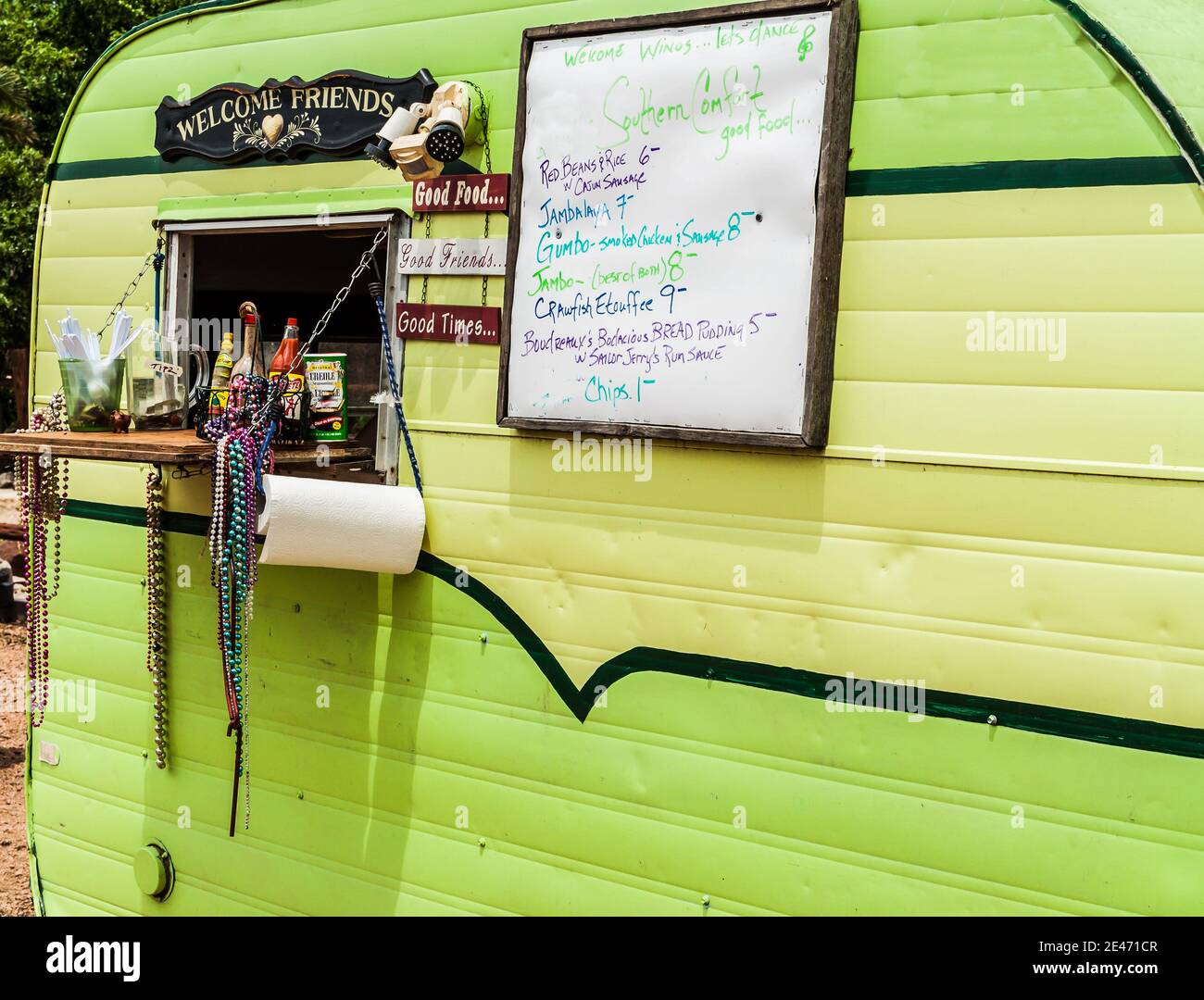 Cajun Food Truck at Hill Country Festival, Fredericksburg, Texas, USA