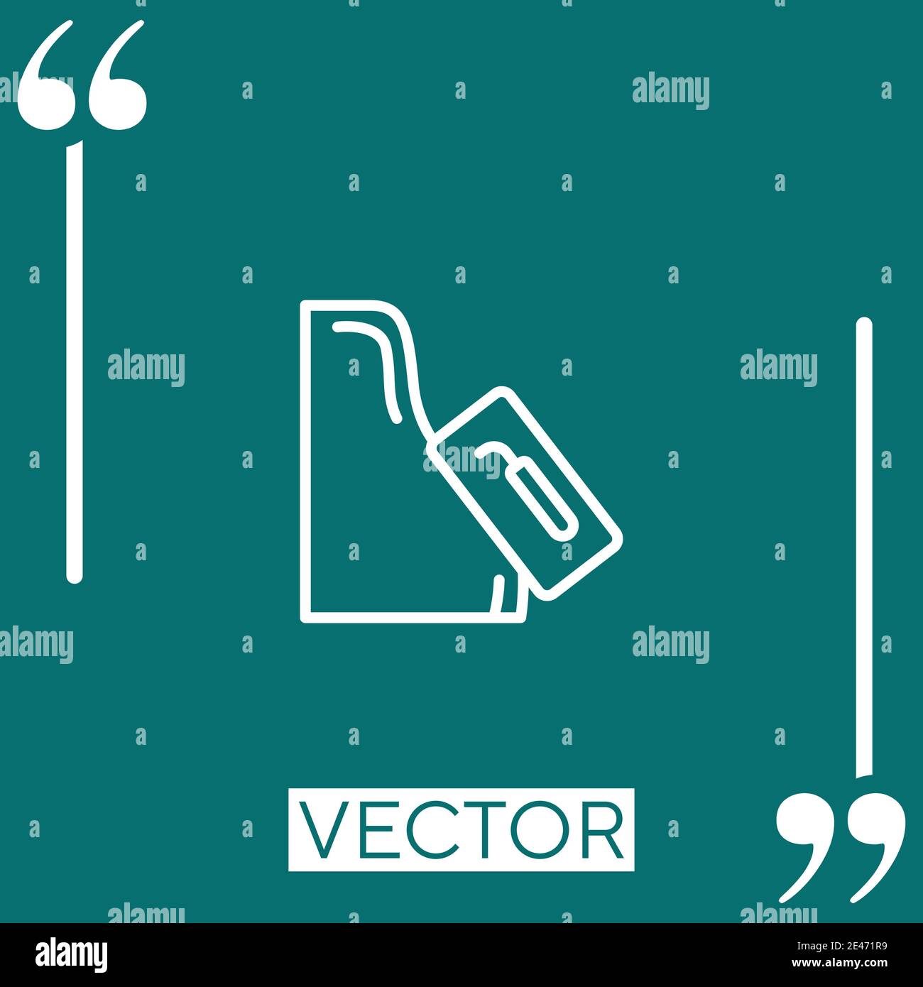 plastering vector icon Linear icon. Editable stroked line Stock Vector