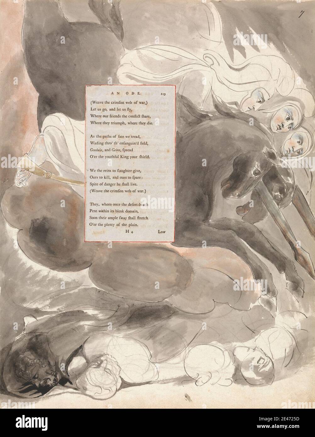 William Blake, 1757–1827, British, The Poems of Thomas Gray, Design 73, William Blake, 1757–1827, British, The Poems of Thomas Gray, Design 73,
