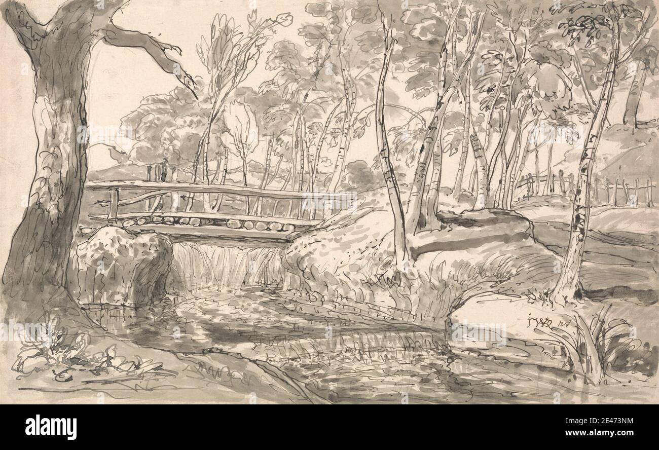 James Ward, 1769–1859, British, River Landscape with a Waterfall ...