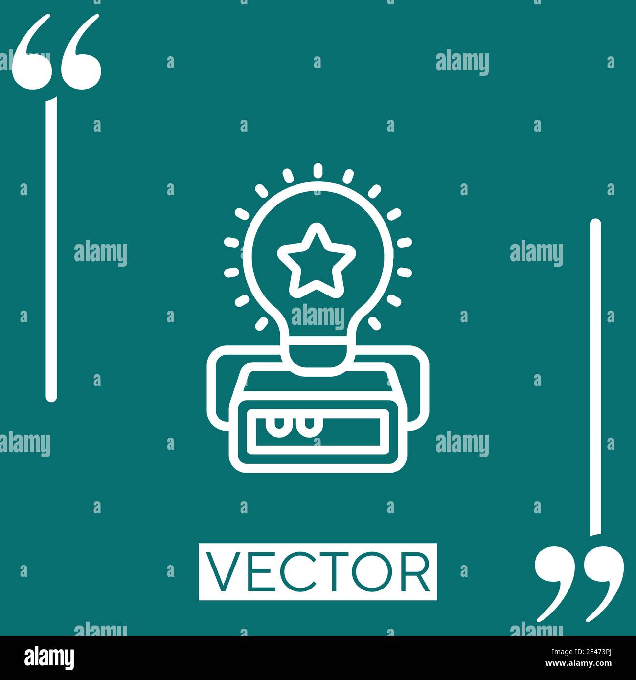 innovation vector icon Linear icon. Editable stroked line Stock Vector ...