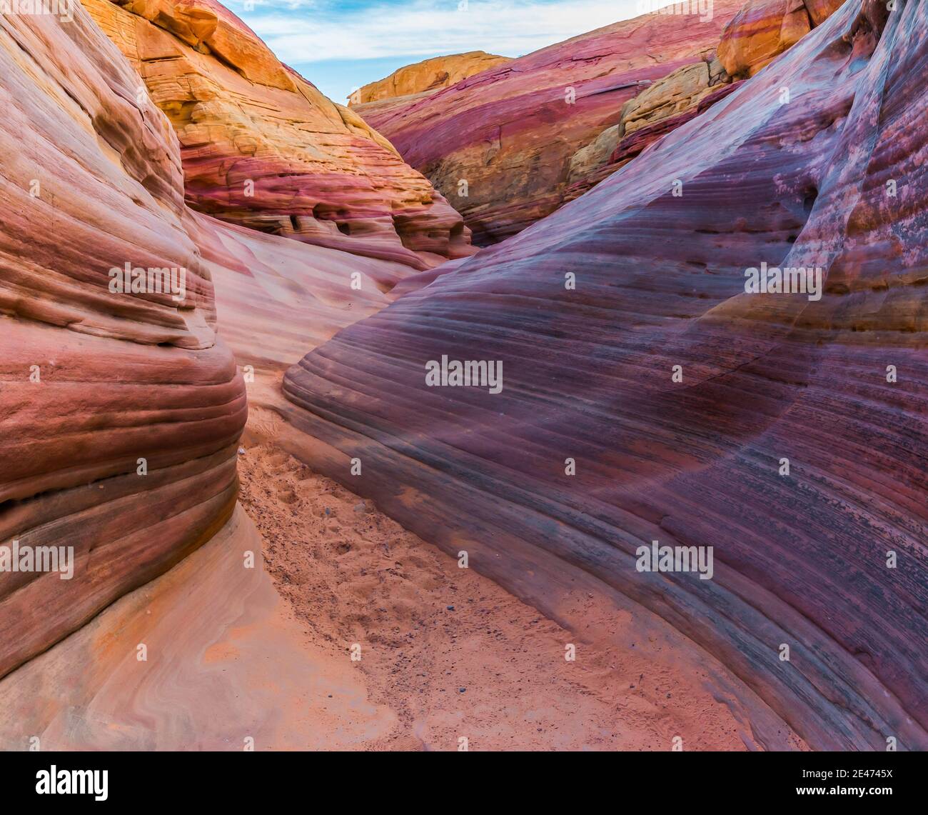 Pastel Canyon On The Kaolin Wash, Valley of Fire State Park, Nevada