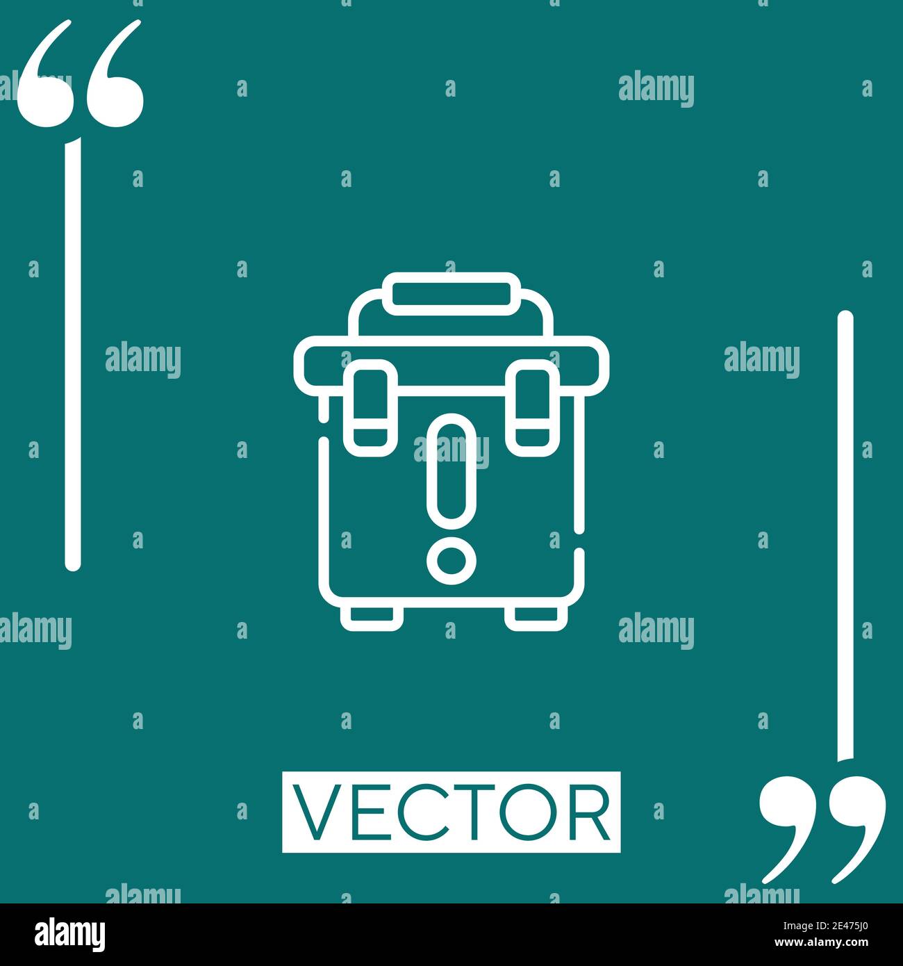 transplantation vector icon Linear icon. Editable stroked line Stock Vector