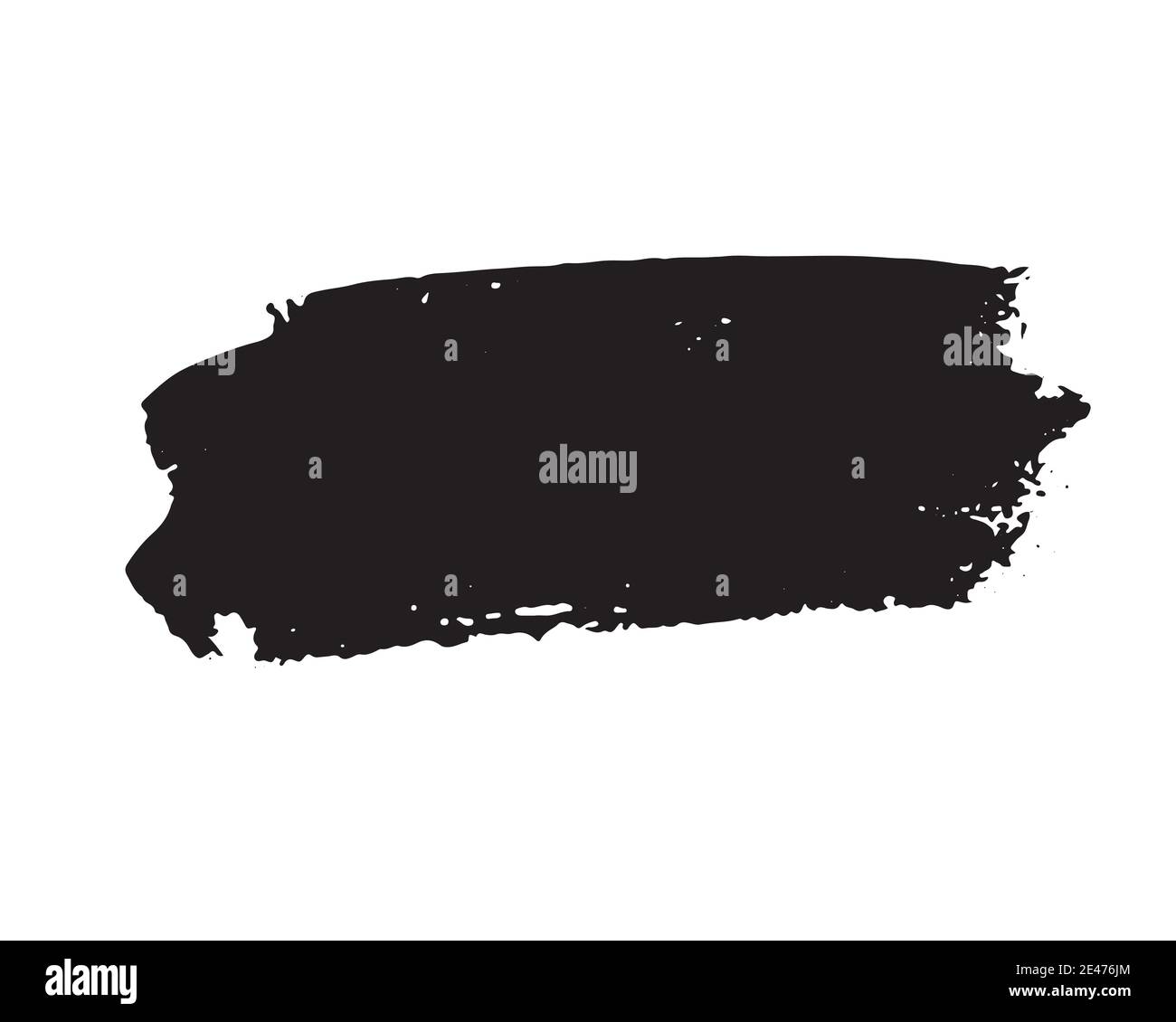 Brush strokes Set hand drawn grunge texture vector illustration ...