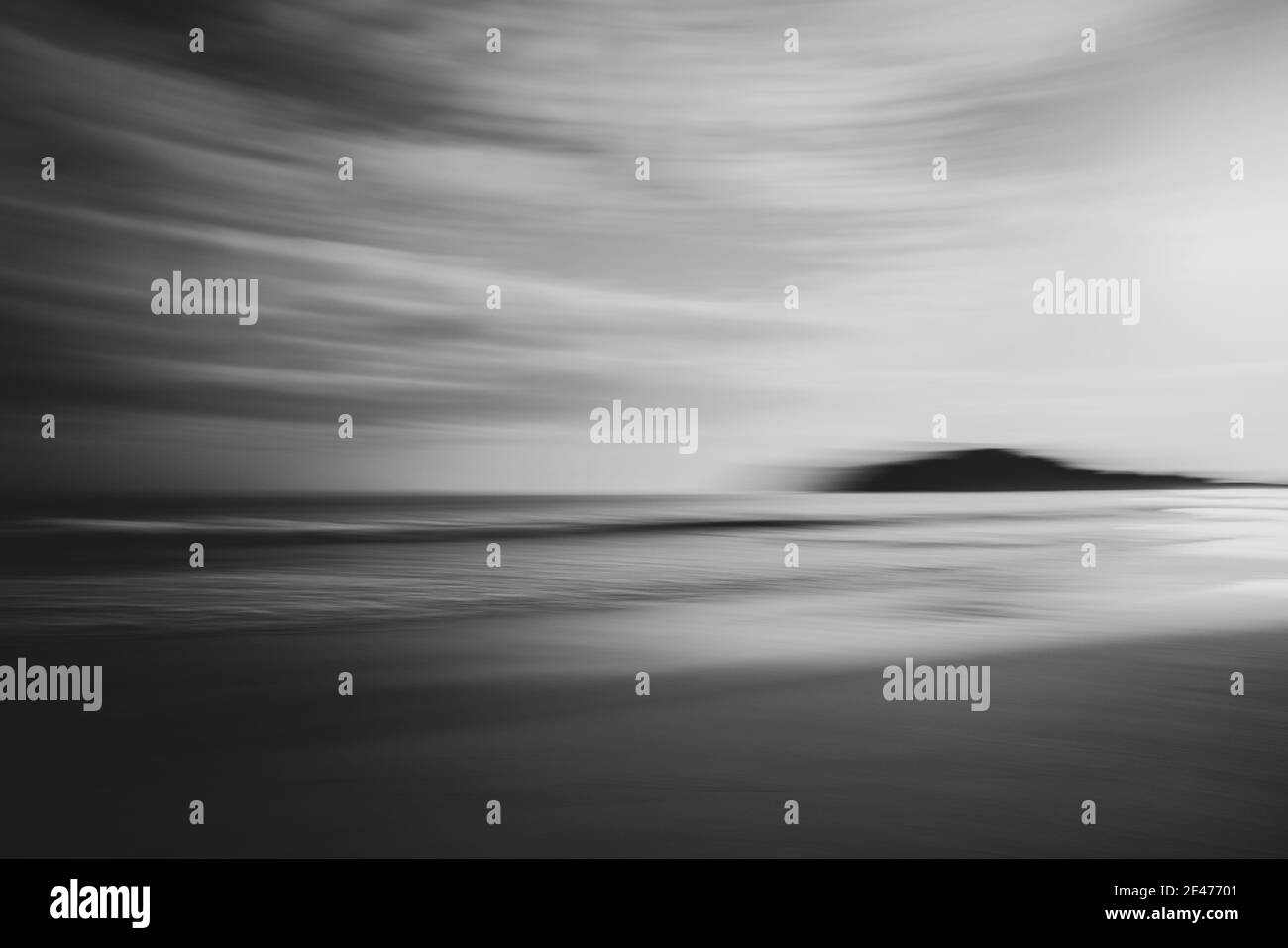 Beach motion blur abstract on beach in monochrome Stock Photo Alamy