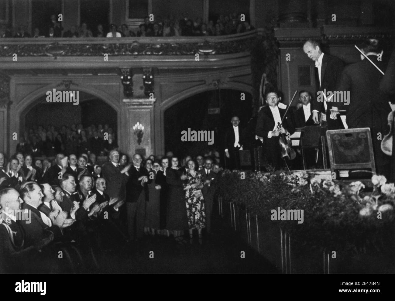 Hitler-Goring-Goebbels at the Berlin Philharmonic Stock Photo