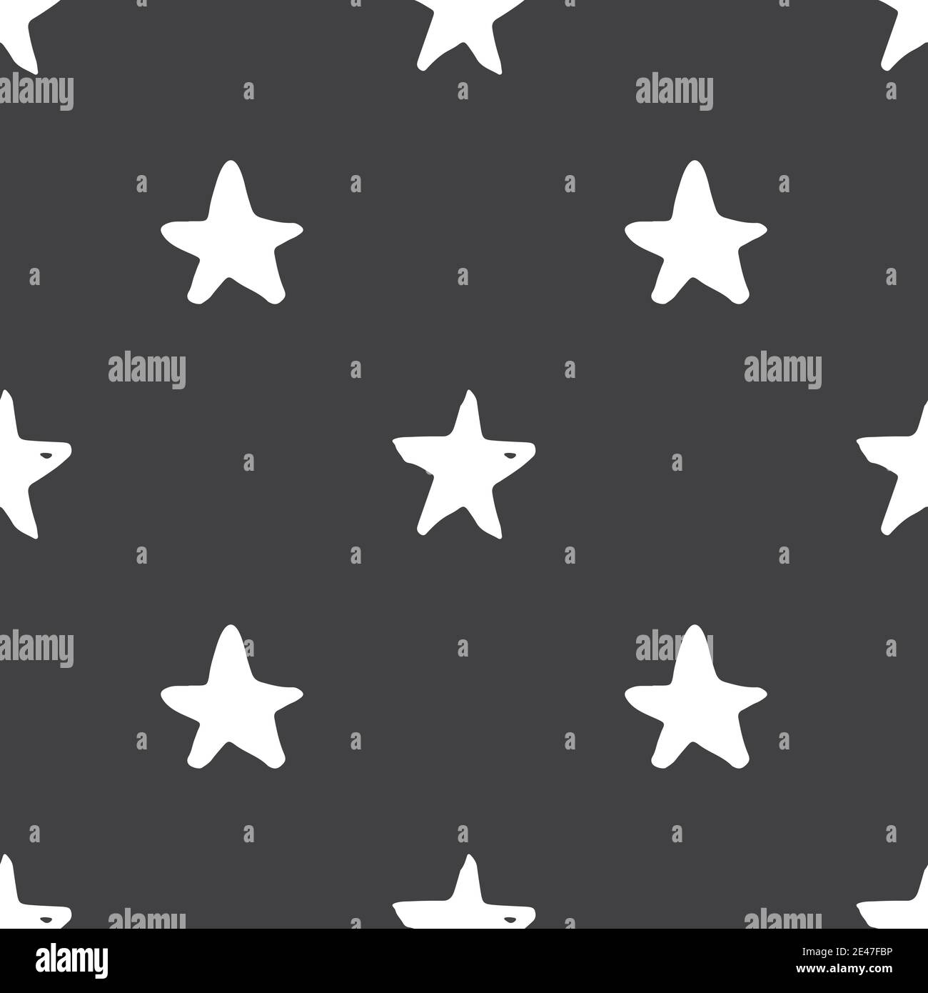 Star seamless pattern, Hand drawn sketched doodle stars, vector ...