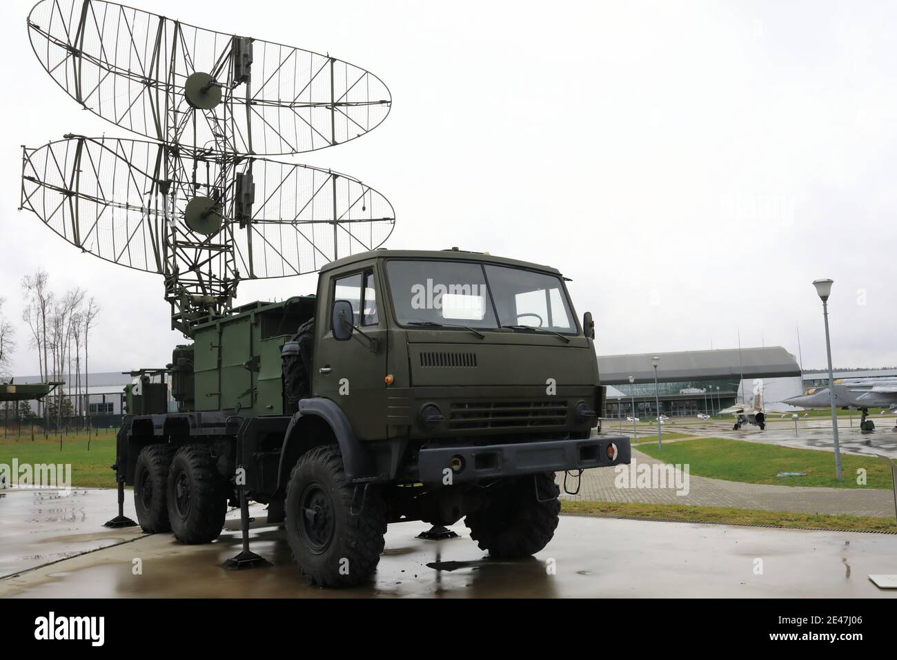 View of military mobile radar vehicle Casta 35H6 Stock Photo Alamy