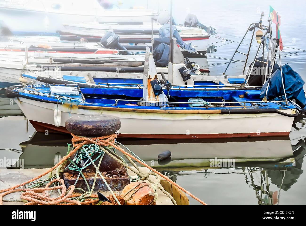 Row weathered rusty boats hi-res stock photography and images - Alamy