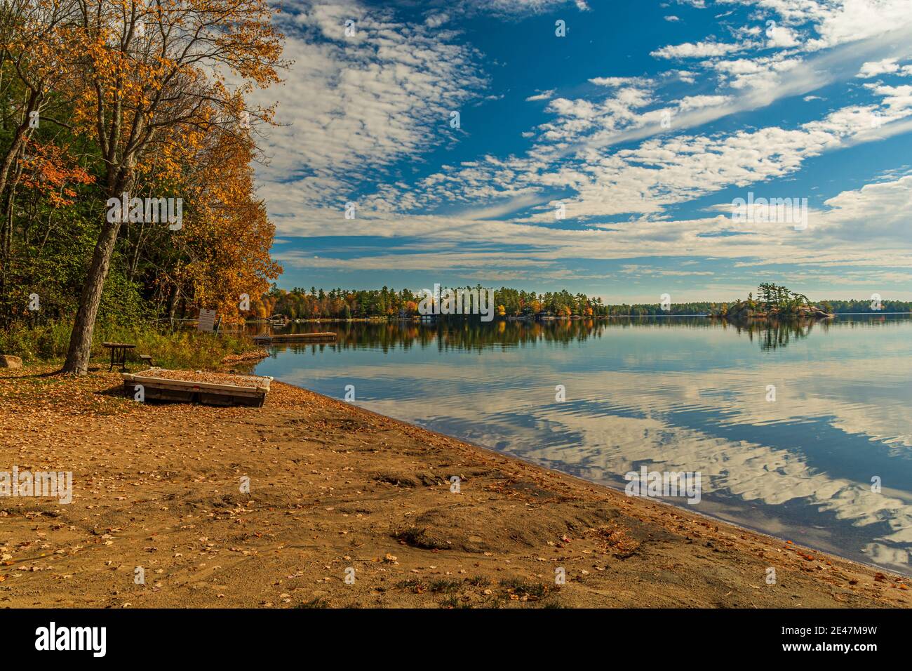 Quarry Beach Conservation Area Peterborough County Ontario Canada Stock