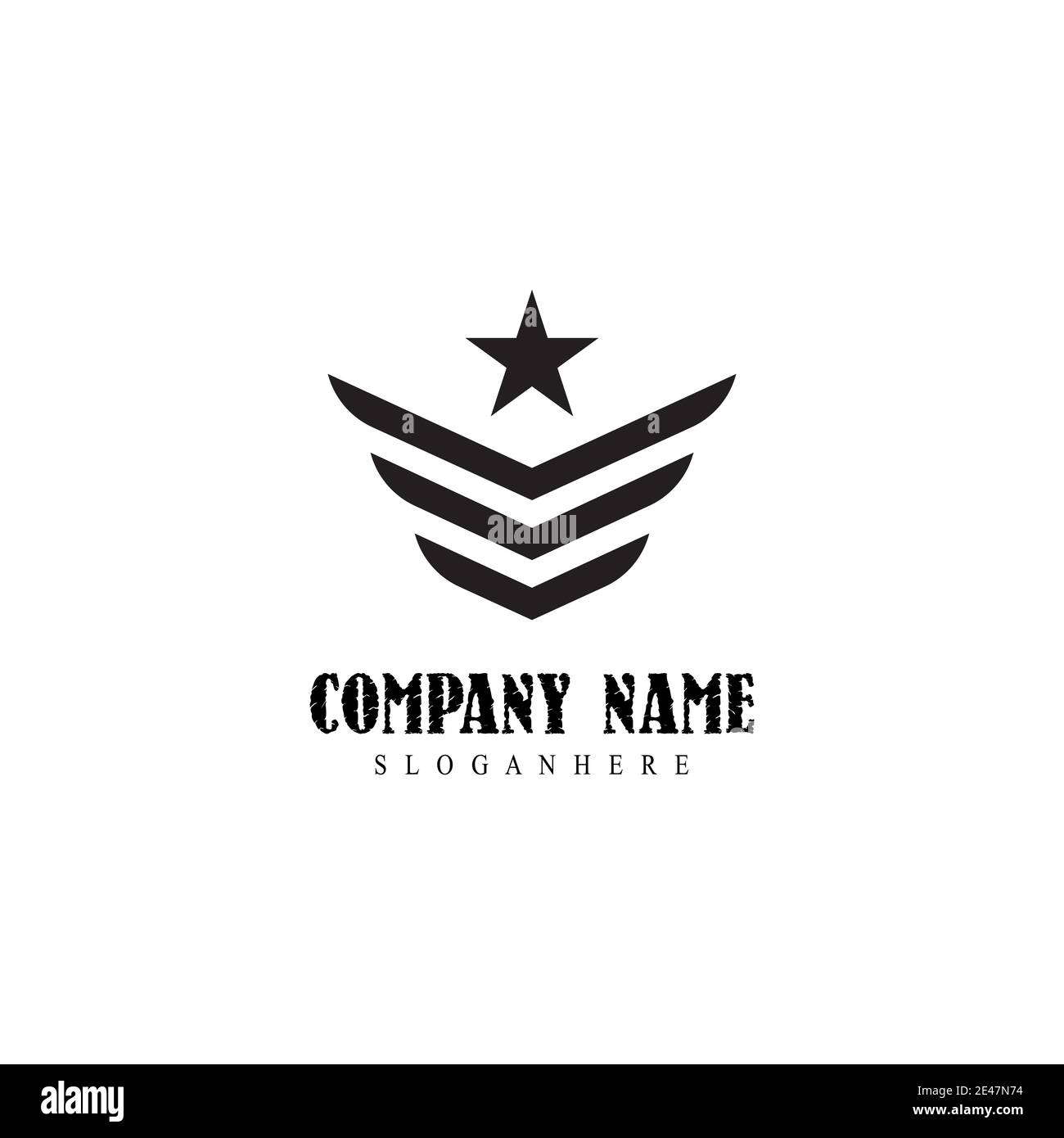 Military Wave Logo Template vector symbol nature Stock Vector