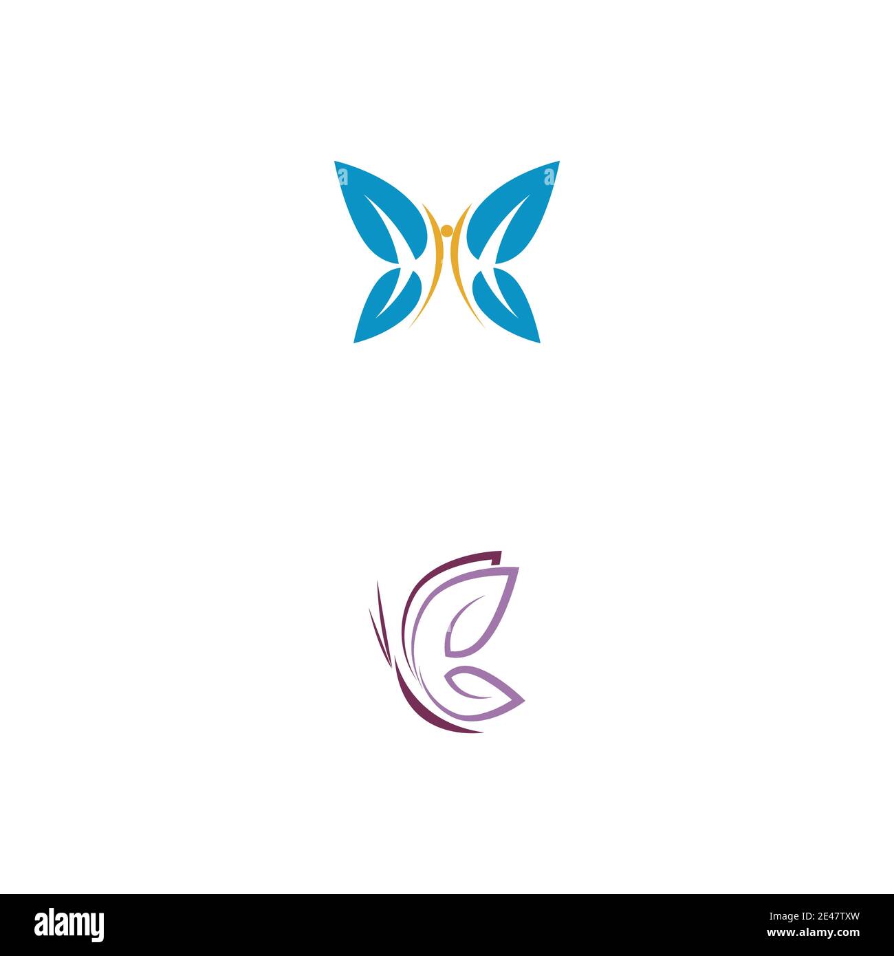 Beauty Butterfly Vector icon design Stock Vector
