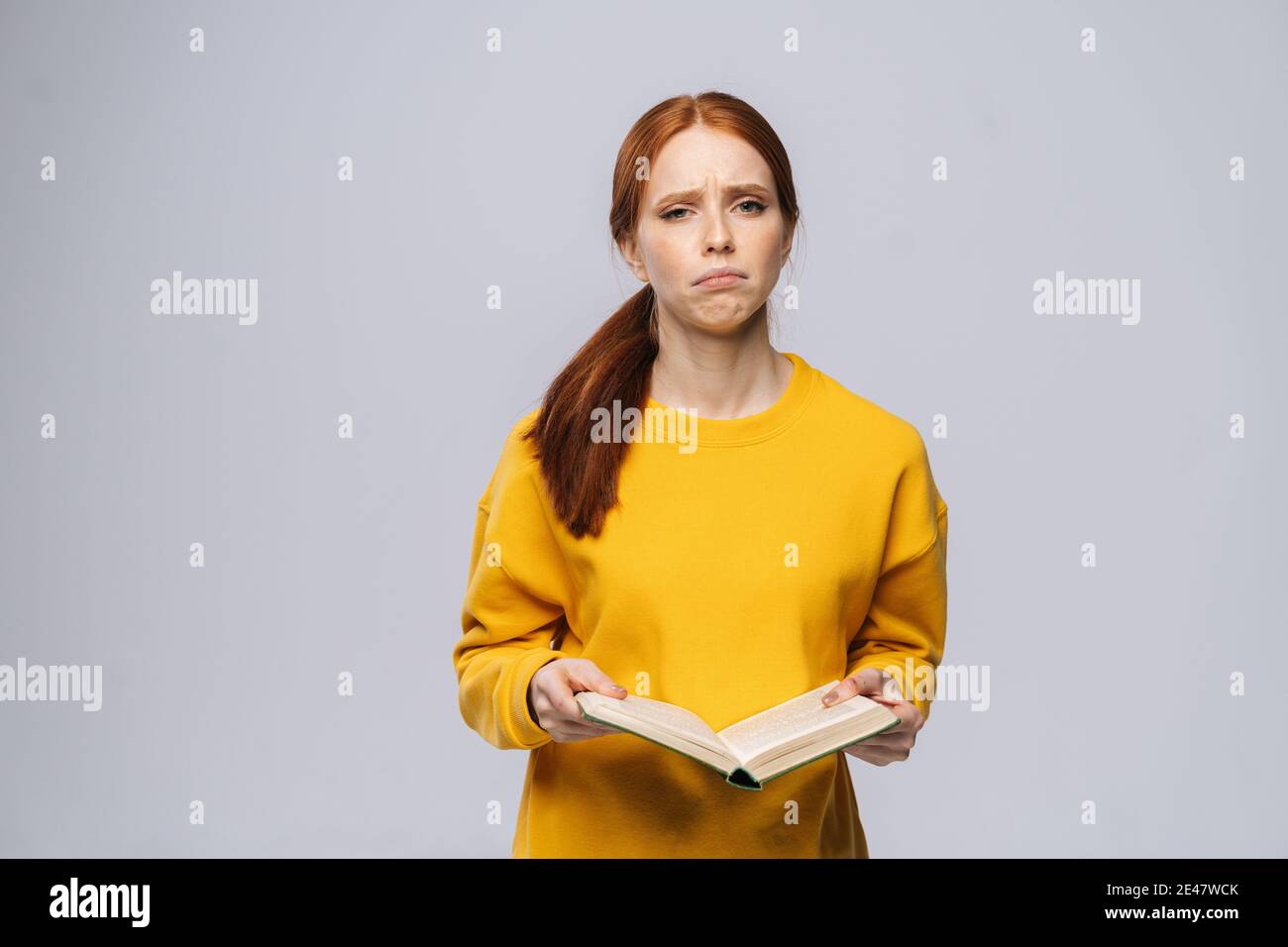 Confused student book hi-res stock photography and images - Alamy