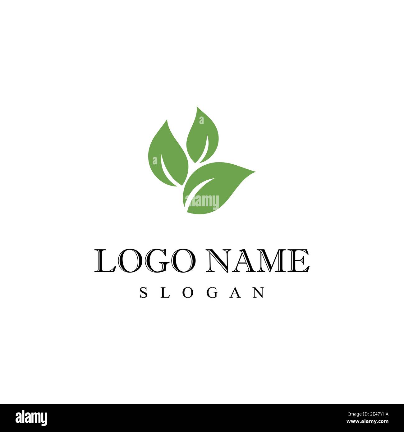 Leaf Logo Template vector symbol nature Stock Vector Image & Art - Alamy