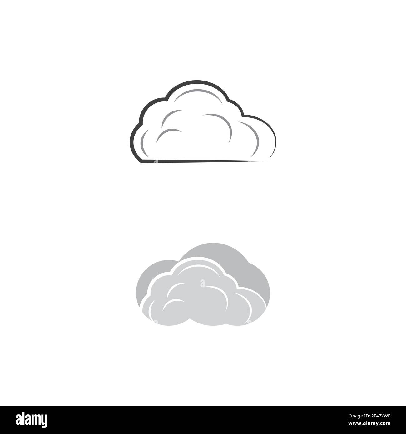 Cloud template vector icon illustration design Stock Vector Image & Art ...