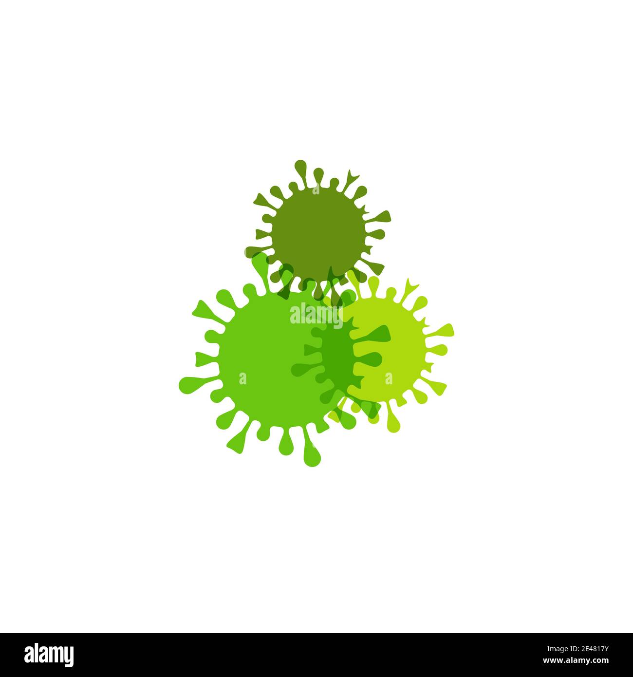 corona Virus vector illustration icon template design Stock Vector