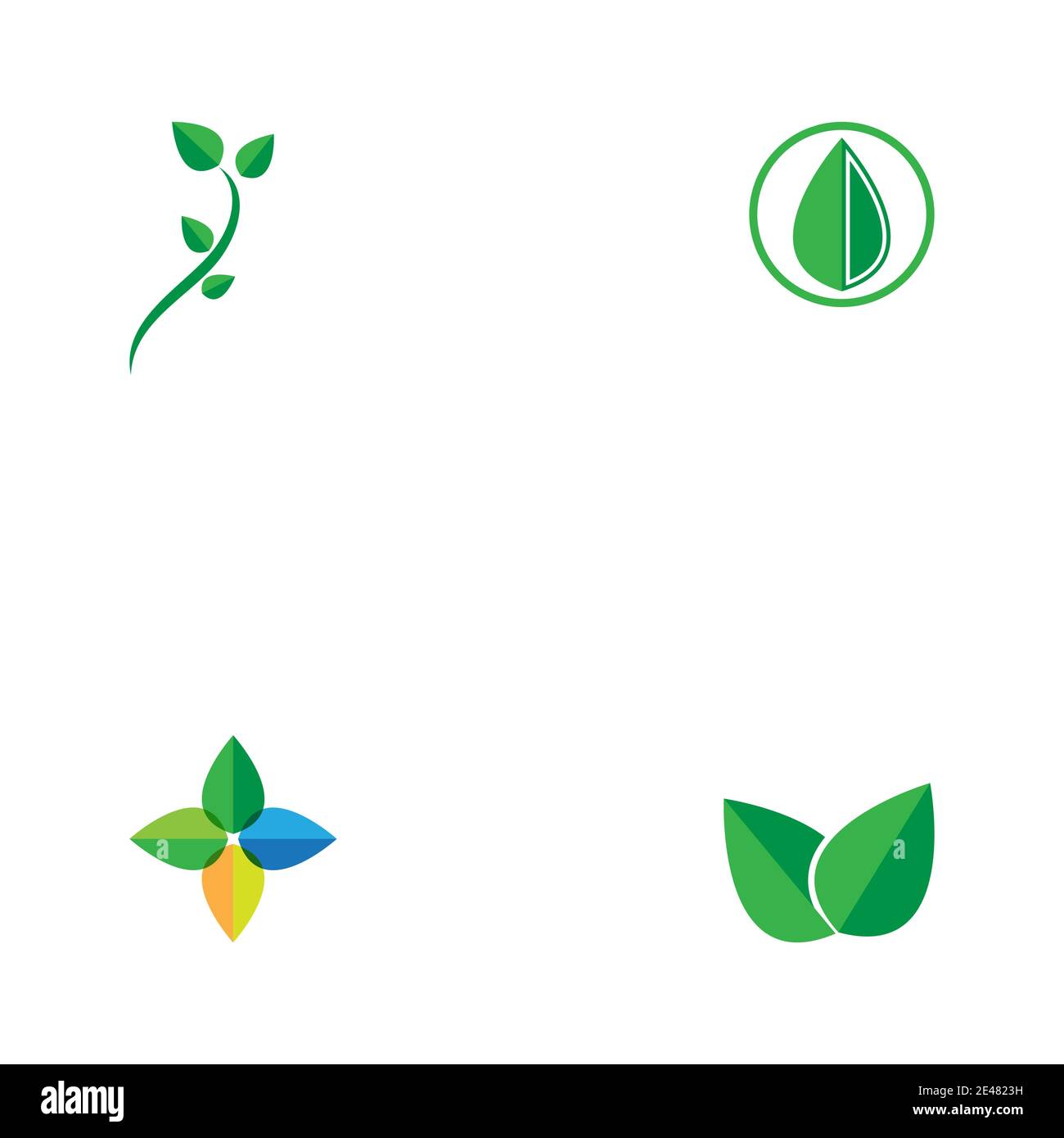 Leaf Logo Template vector symbol nature Stock Vector Image & Art - Alamy