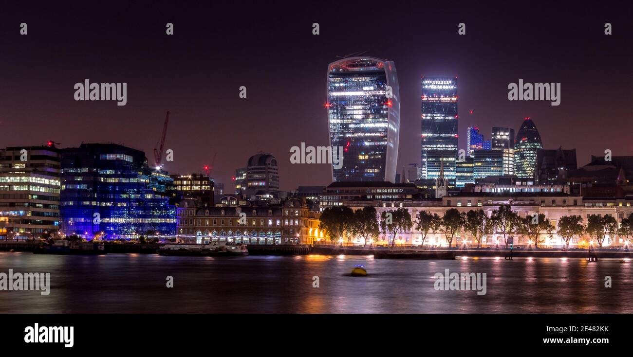 London parliament aerial night hi-res stock photography and images - Alamy