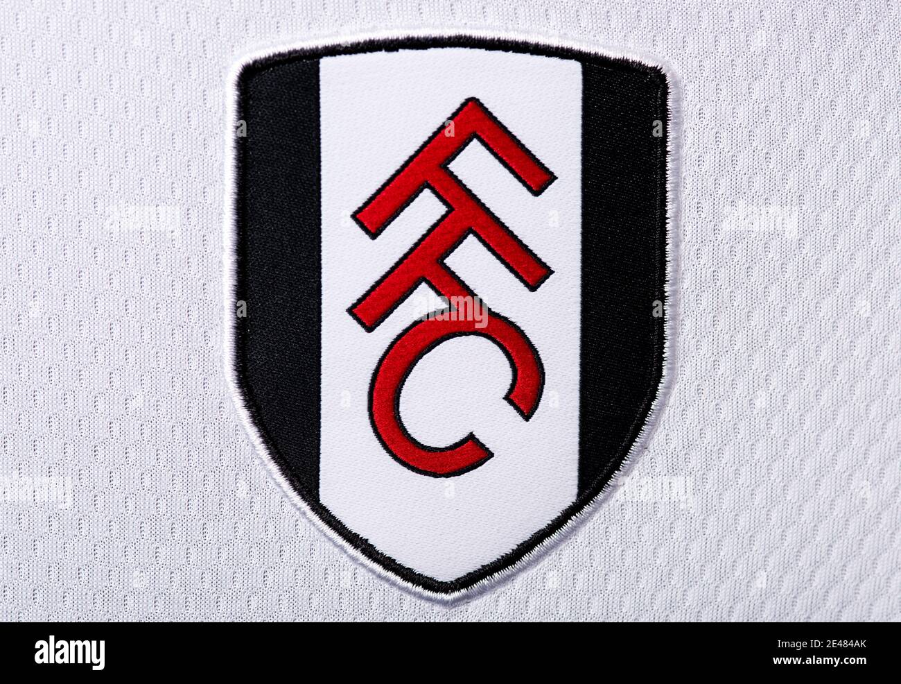 Close up of Fulham FC badge Stock Photo