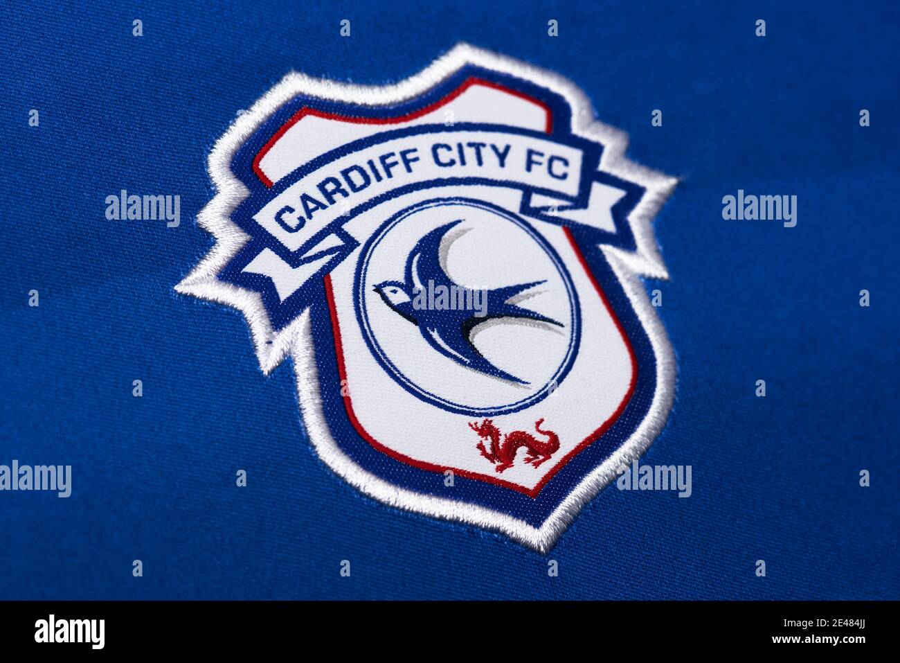 Close up of Cardiff City Football club badge Stock Photo - Alamy