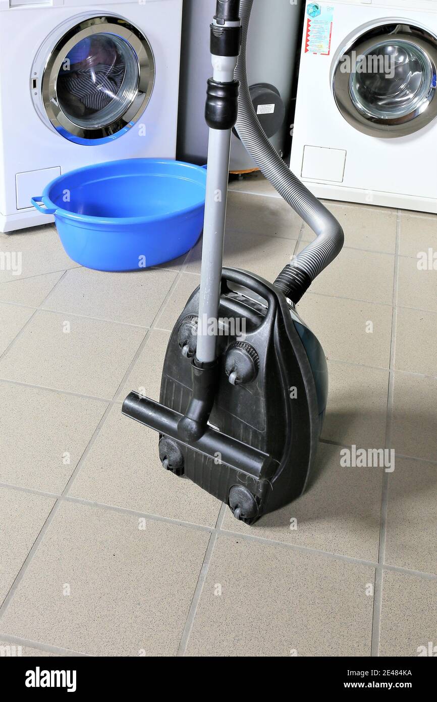 washing machine isolated on white background Stock Photo