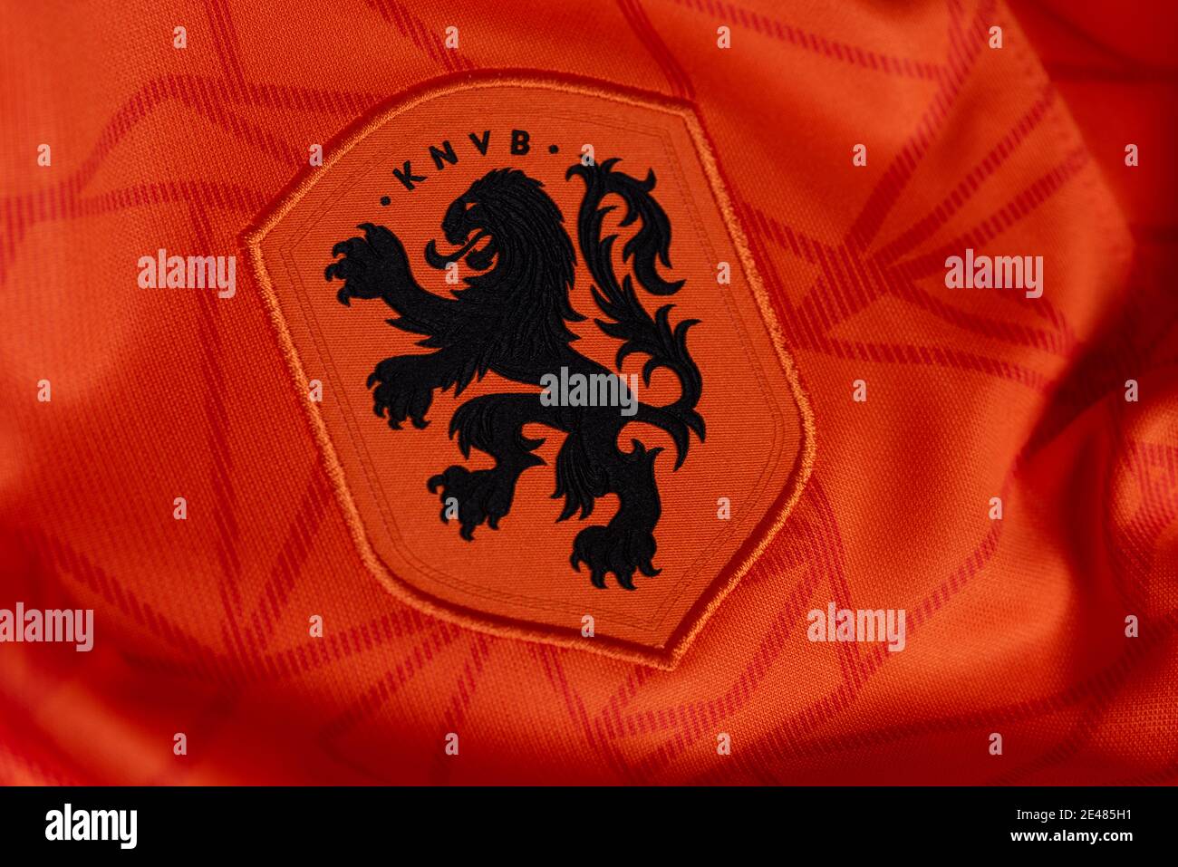  Netherlands Holland KNVB Logo Orange Square