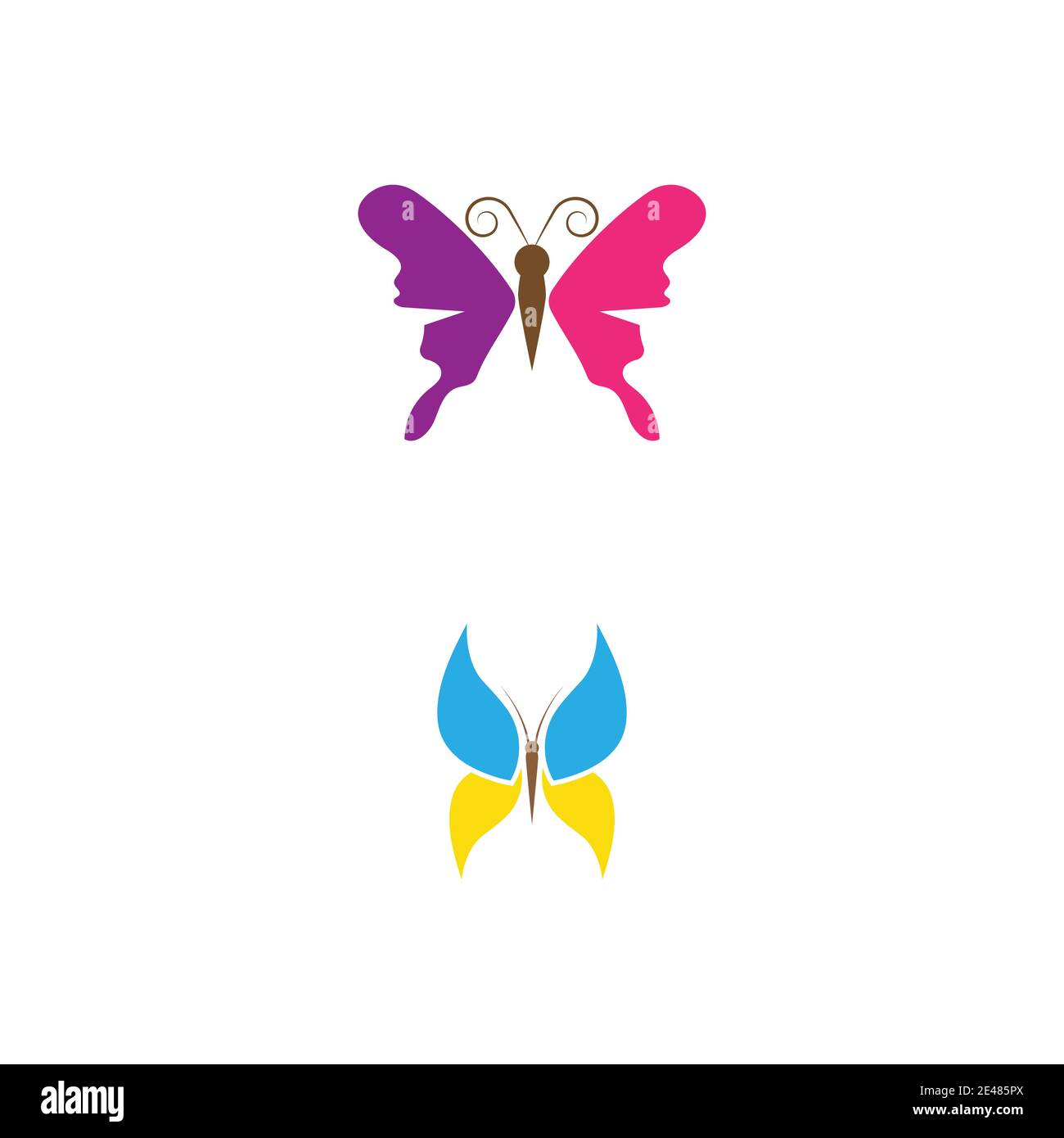 Beauty Butterfly Vector icon design Stock Vector