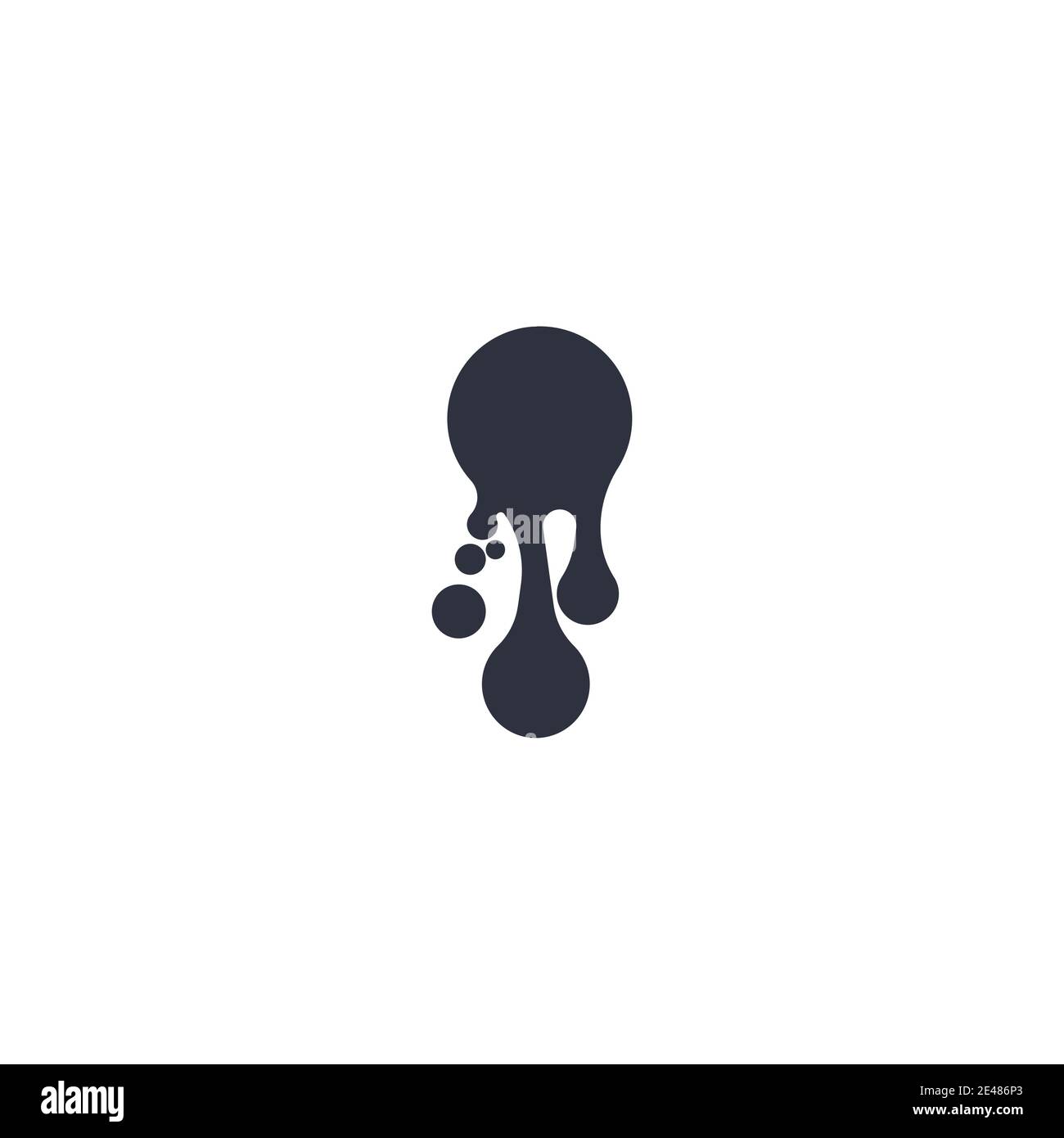 ink drop Vector icon design illustration template Stock Vector