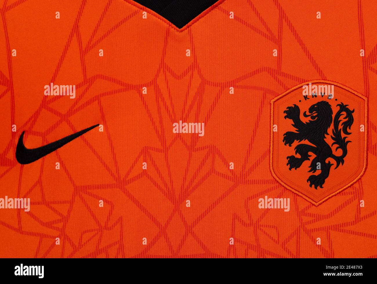 NETHERLANDS KNVB LOGO FIFA WORLD CUP X - LARGE STICKER .. 8.25 X 11.75 INCH
