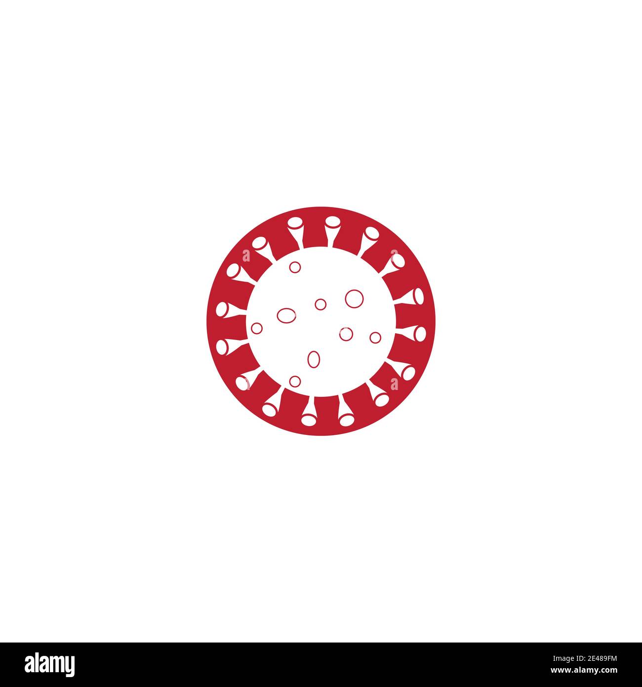 corona Virus vector illustration icon template design Stock Vector
