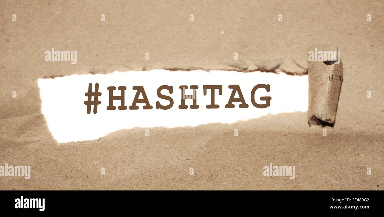 Hashtag Paper Buzz word hi-res stock photography and images - Alamy