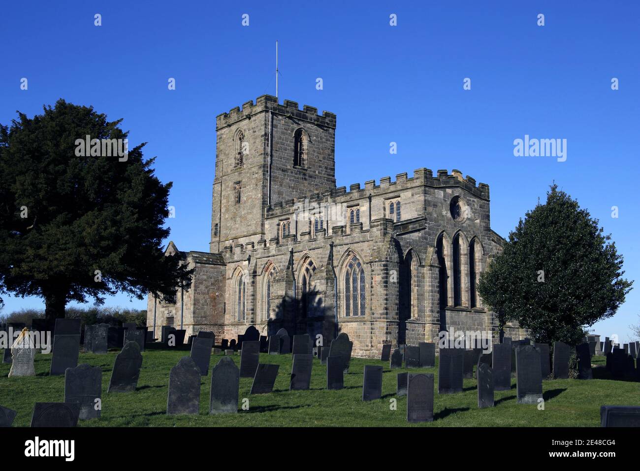 Church of St Mary and St Hardulph, Breedon on the Hill, Breedon Priory Stock Photo