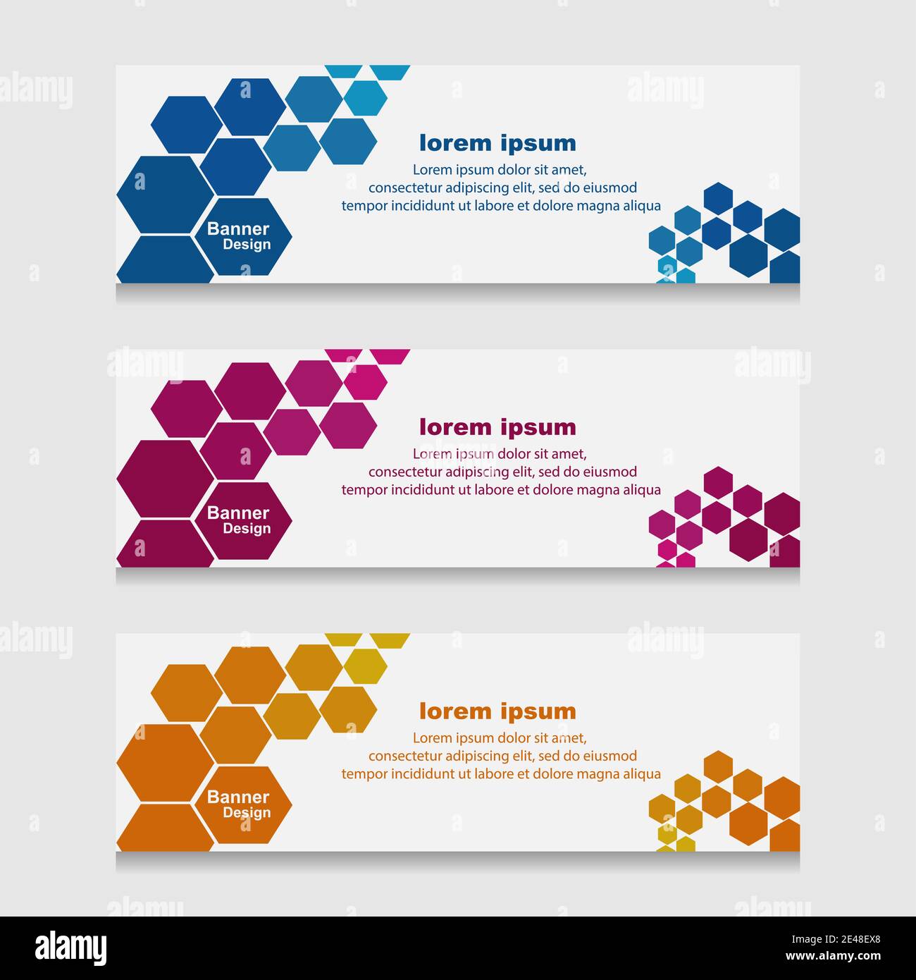 Set of Design Print Banner or Web Template. can be Used for Workflow ...