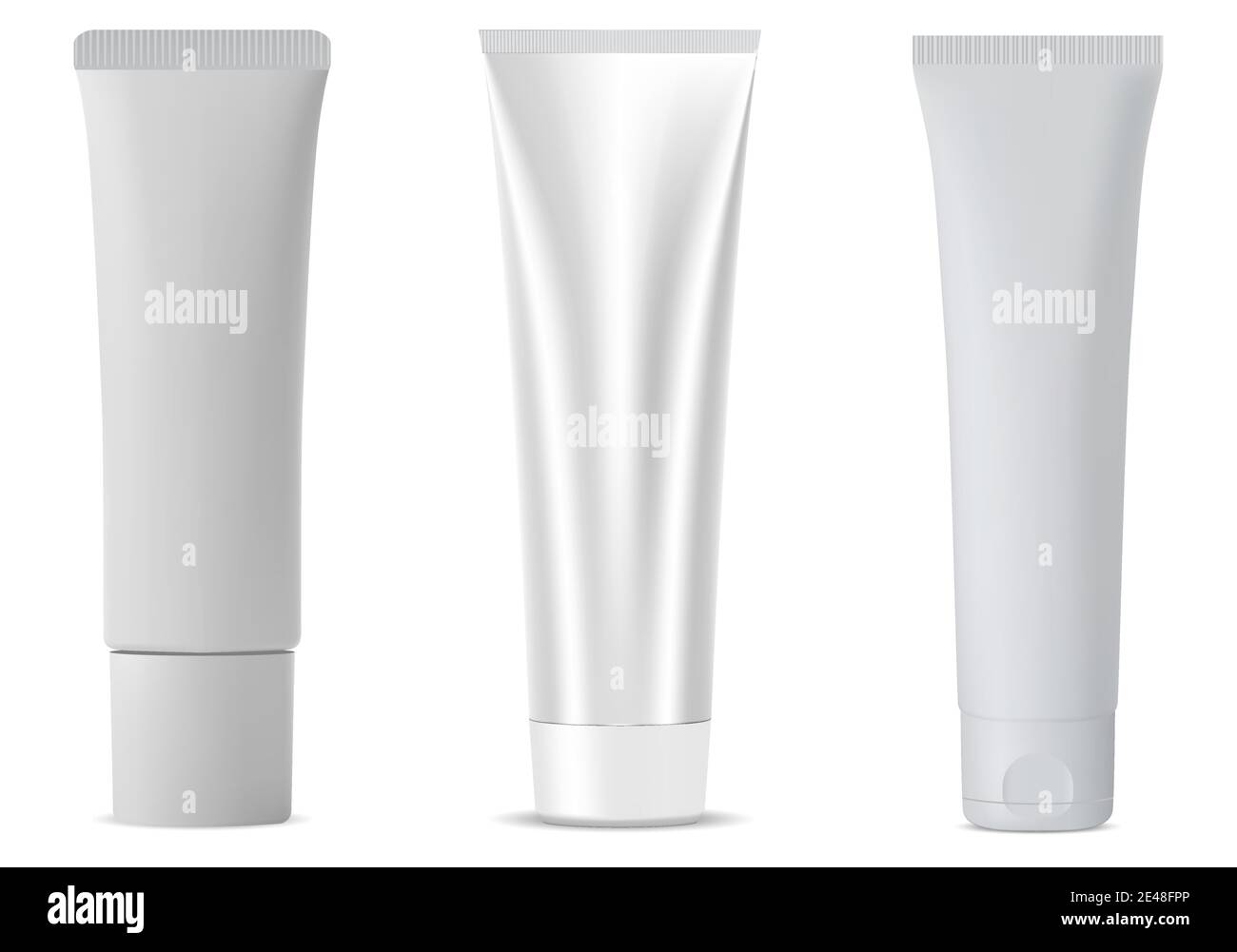 Download White Cosmetic Tube Mockup Vector Plastic Blank Isolated Package For Lotion Or Toothpaste Empty Face Skin Creme Or Gel Container Realistic Mock Up Stock Vector Image Art Alamy