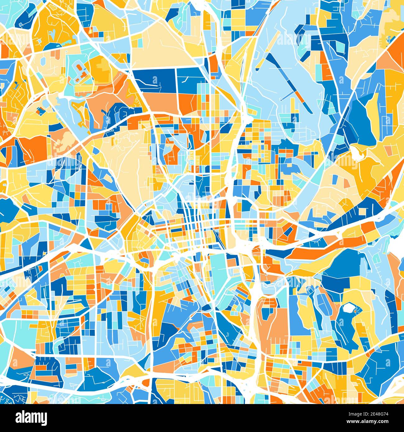 Winston salem map Stock Vector Images - Alamy