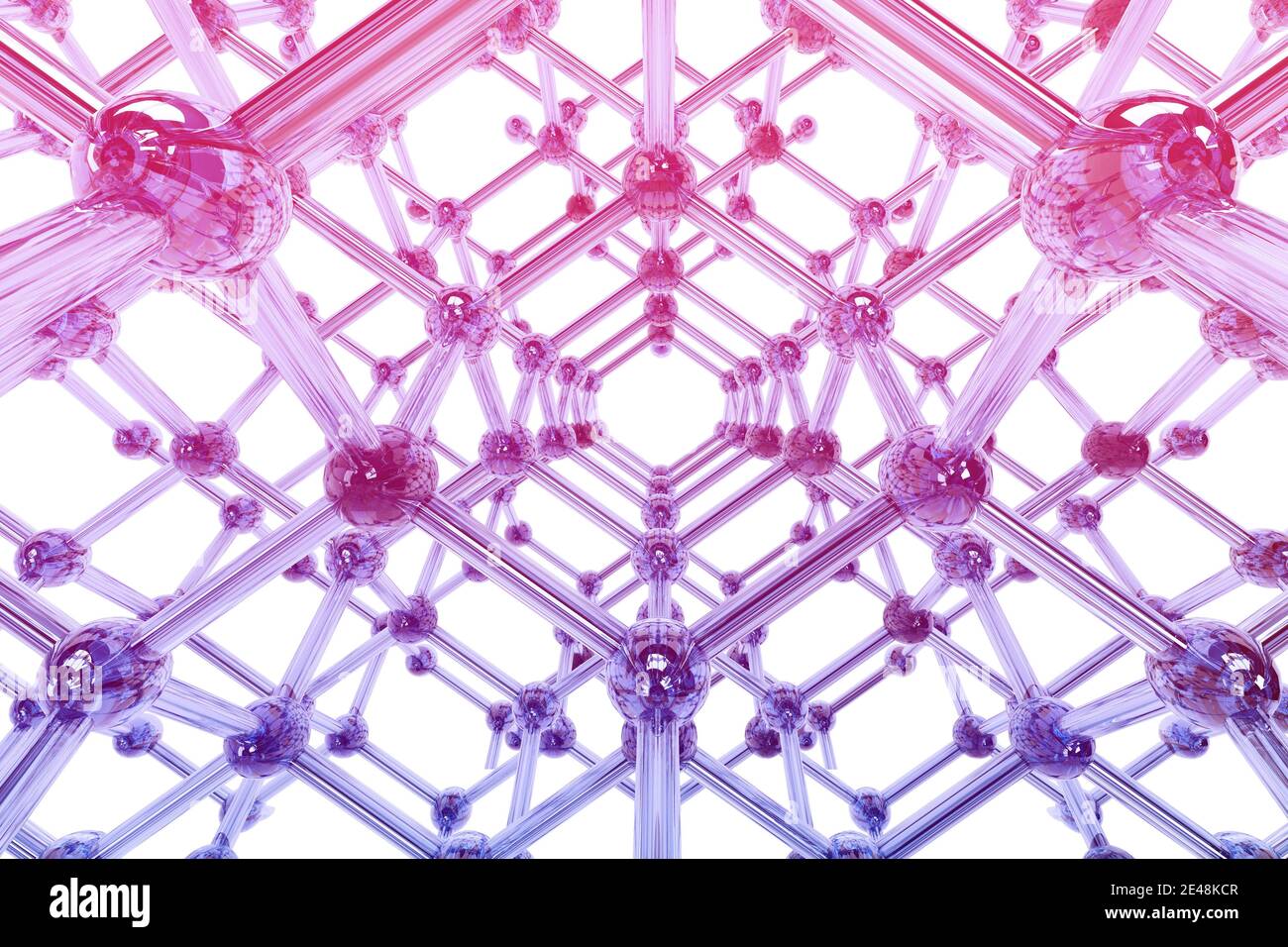 molecular structure on white background. 3d rendering Stock Photo - Alamy