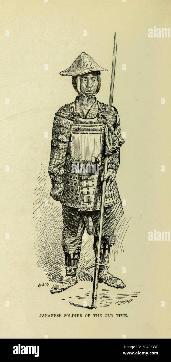 Soldier of the time from the book ' Rambles Japan the land of the