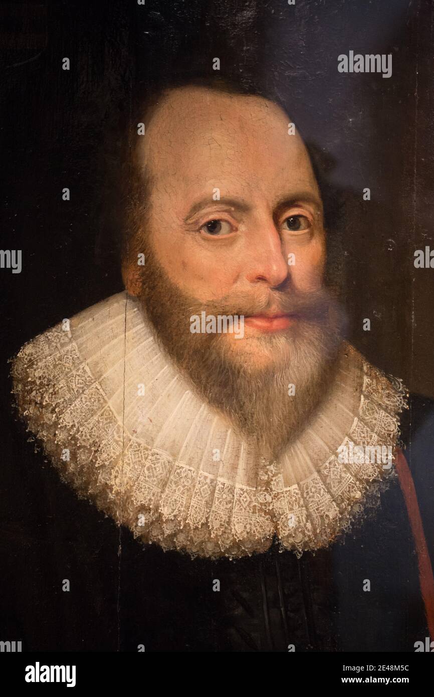 17th century old master portrait of a man with beard and ruff Stock ...