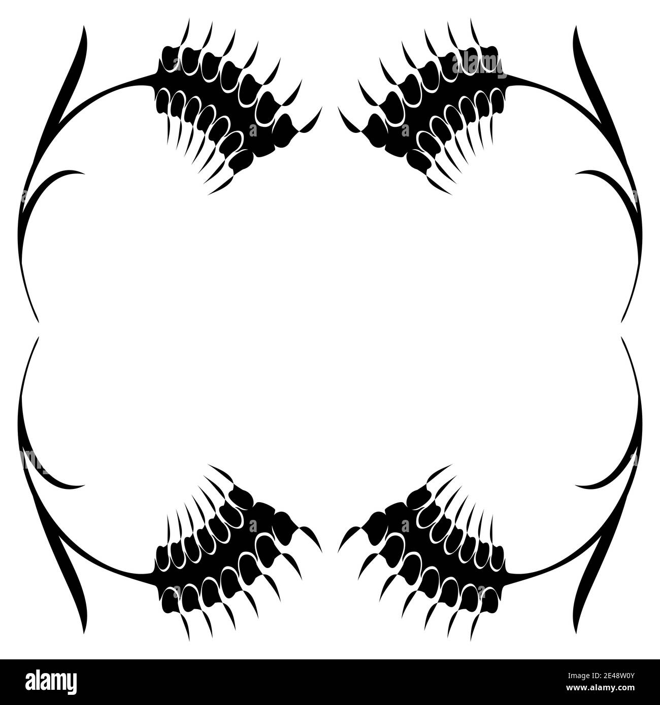 Wheaten Ear Frame Stock Vector