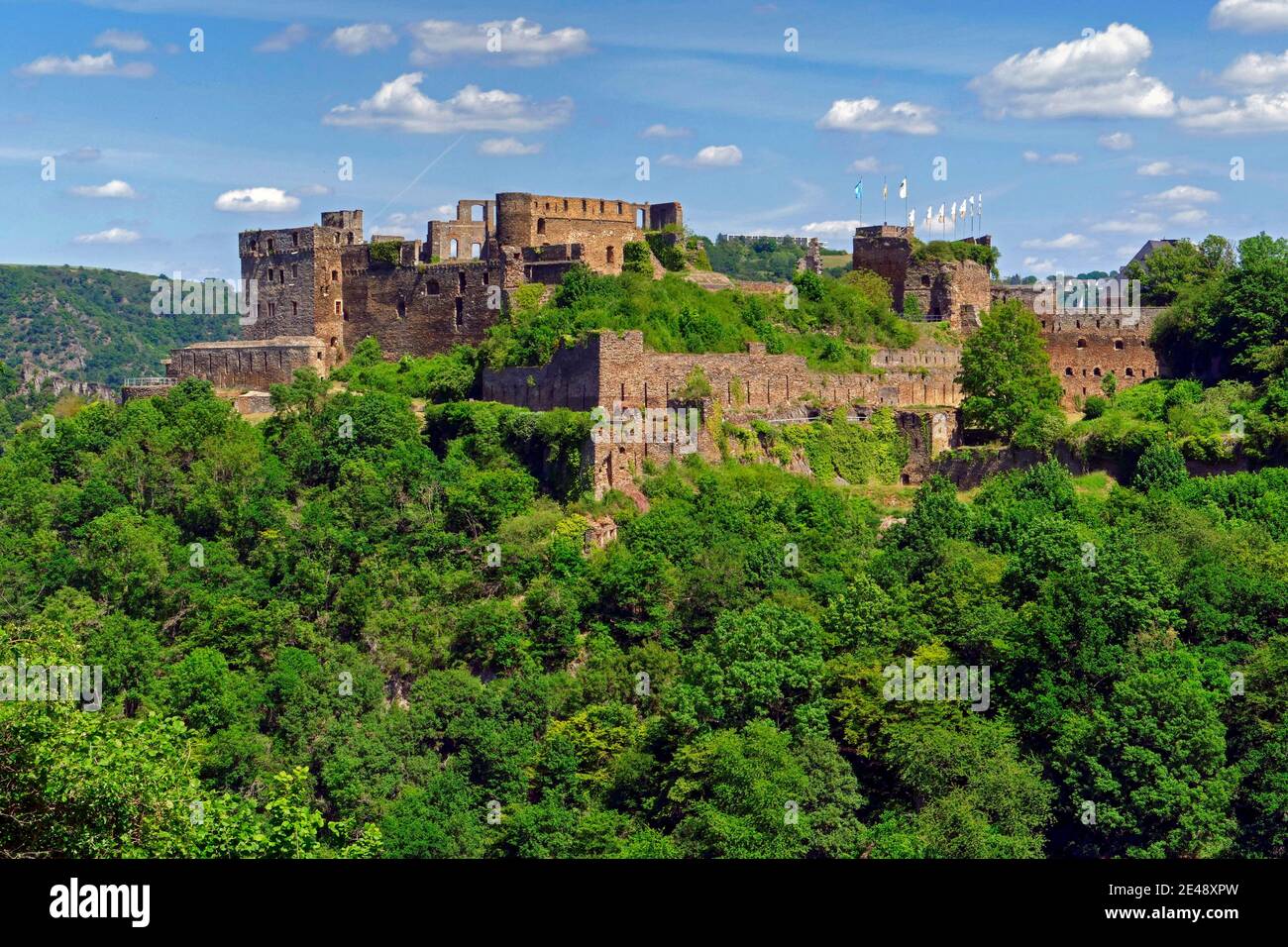 Rheinfels castle above st goar hi-res stock photography and images - Alamy