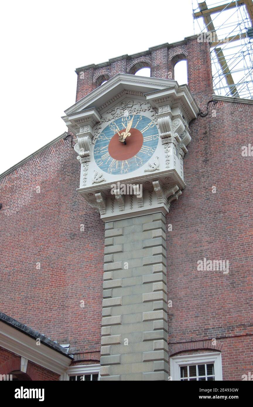 Clock at Independence hall Philadelphia USA Stock Photo Alamy
