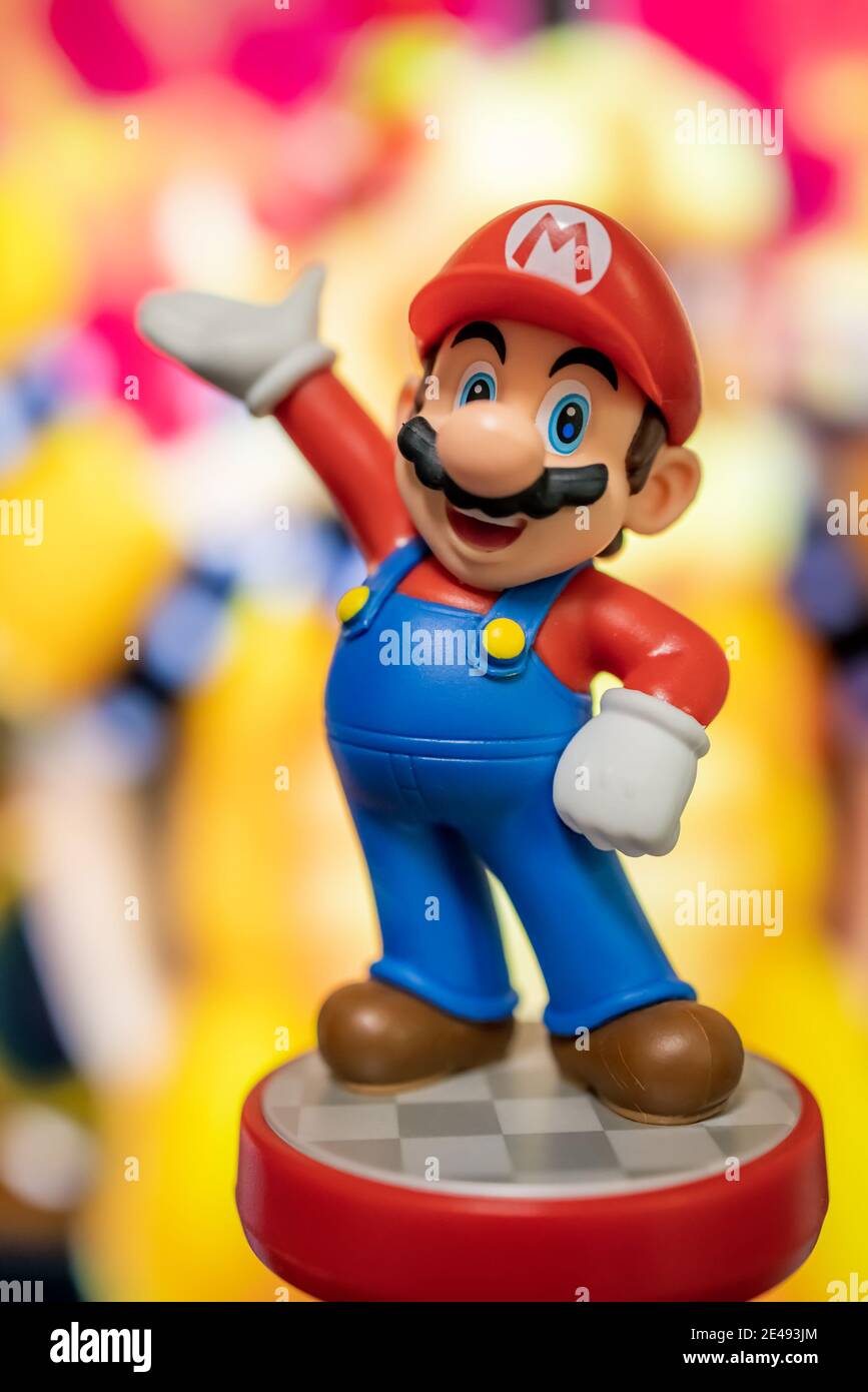 Super Mario i baffi Foto stock - Alamy