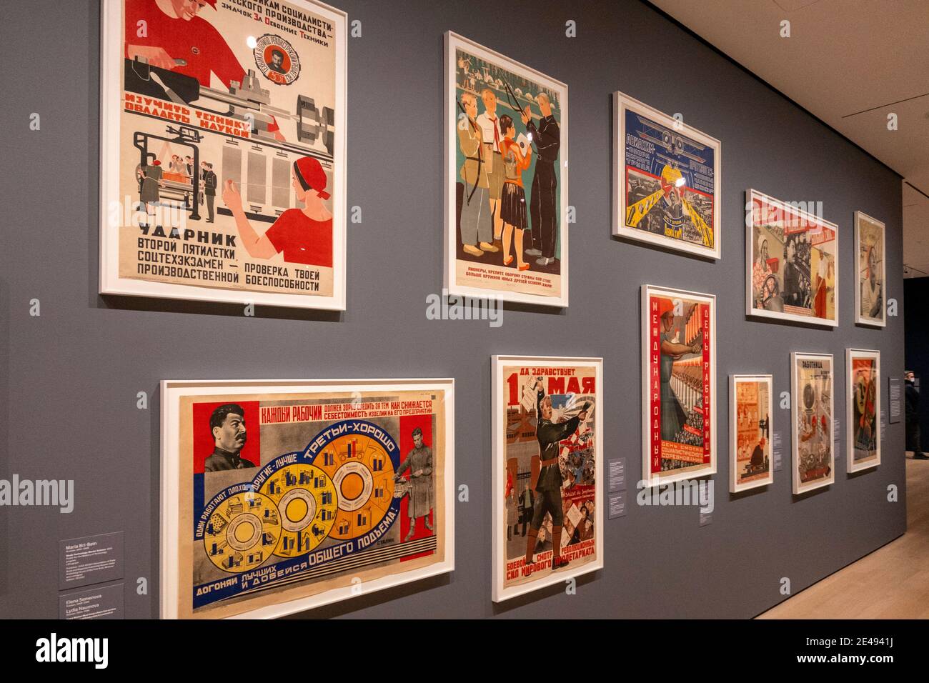 'Engineer, agitator, constructor (the artist reinvented) exhibition of Russian artists at the Museum of Modern Art, New York City, USA Stock Photo