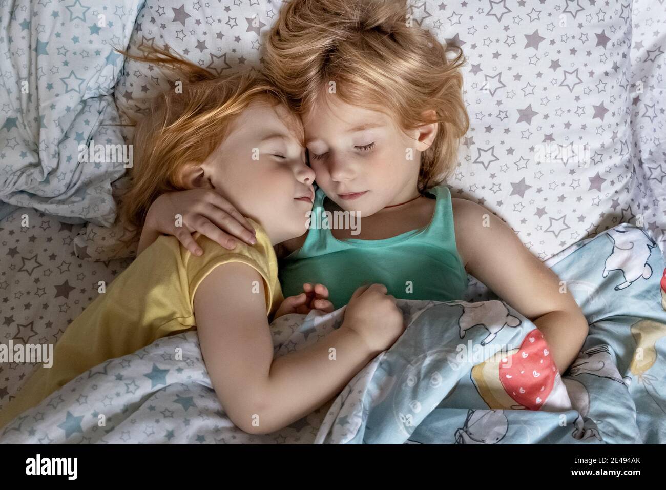 Two sisters sleeping hires stock photography and images Alamy