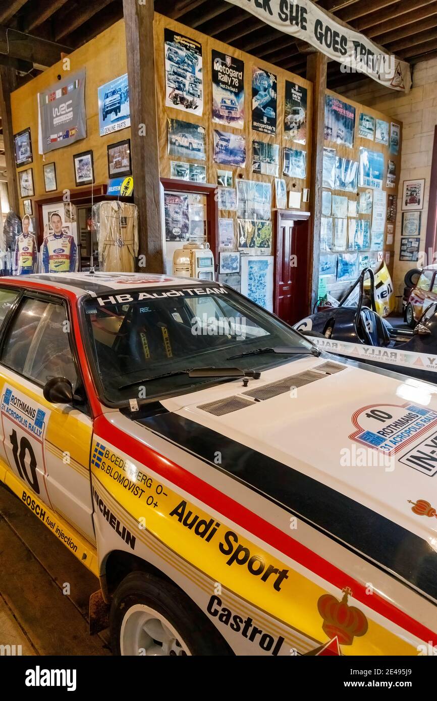 1984 Audi Quattro A2, one time rally car of Stig Blomqvist, on display ...